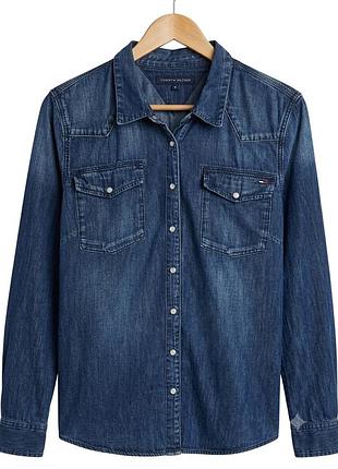Оригінальна джинсова сорочка hilfiger denim (tommy hilfiger) — розмір l/xl