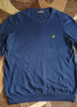 Чоловічий бавовняний джемпер lyle &amp; scott (оригінал)