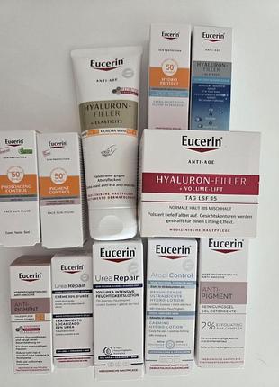 Набір антивіковий денний крем для відновлення контуру обличчя eucerin hyaluron-filler volume-lift spf 15 та крем для рук hyaluron-filler + elasticity