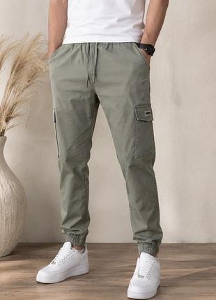 Штани карго zara чоловічі, хакі, розмір m