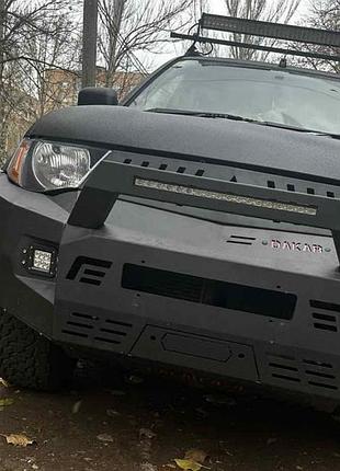 Передний бампер dakar (2006-2010) для mitsubishi l200