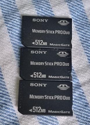 Карта памяти 512 мб (не гб) sony 5.19-5.93/10.5-10.6 memory stick pro duo memorystick сони мемористик psp