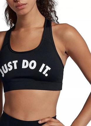 Женский топ nike dri fit sports size xs black just do it