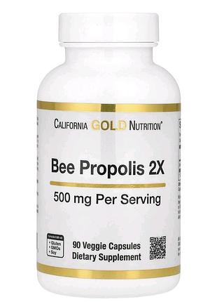 California gold nutrition ✔️500 мг. концентрированный экстракт пчелиного прополиса bee propolis 2x
