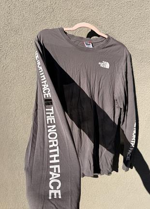 Оригінальний лонгслів the north face сірий unisex, розмір m