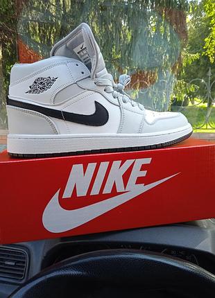 Кожаные мужские кроссовки nike air jordan, р41-44