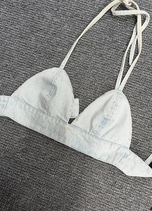 Asos топ джинсовий