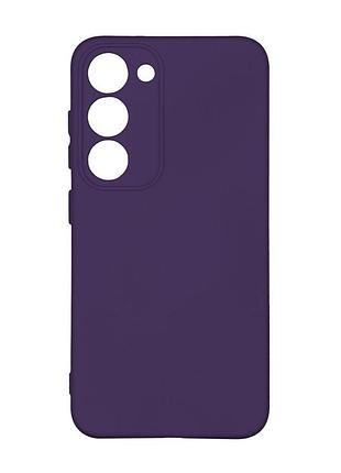 Чехол с рамкой камеры silicone cover a samsung galaxy s23 purple