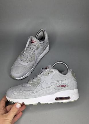 Кроссовки nike air max 90 essential в цвете "wolf grey"
