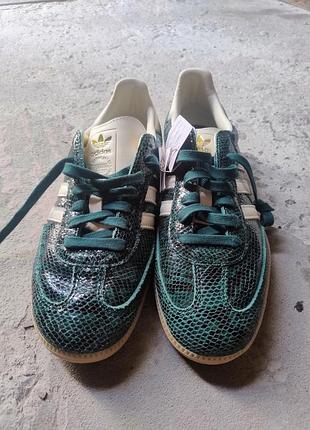 Оригінал! adidas samba og "snakeskin" green (jr8848) | розпаровка 43 і 44