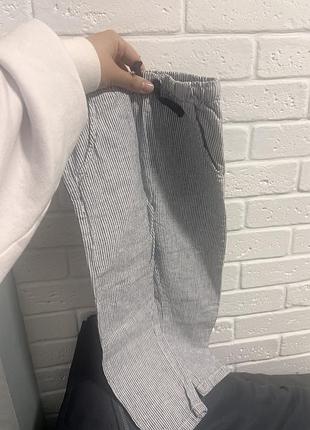 Штани брюки льон лляні для хлопчика h&m