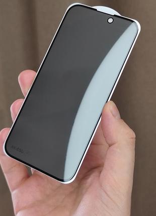 Защитное стекло антишпион для iphone 15 privacy стекло на айфон 15 о