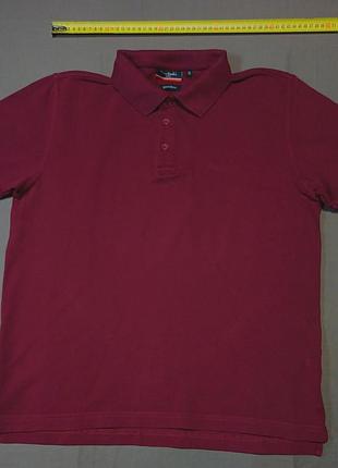 Плечі 44 см pierre cardin size m  бордове поло  100% cotton