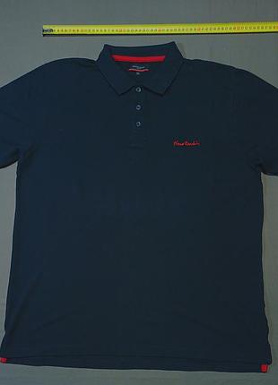 Плечі 50 см pierre cardin size xxl чорне поло 100% cotton 
гудзики брендовані
