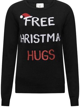 Новорічний джемпер blue motion free christmas hugs m новий