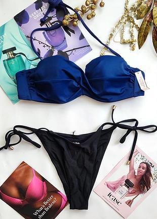 Купальник victoria's secret 34a 75a s на завязках бандо rhythm