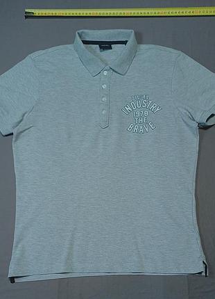 Плечи 43 см diesel size l серое поло 95% cotton 5% elastane 
пуговицы брендированные 4 шт
