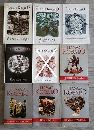 Пауло коэльо « пятая гора », « вероника решает умереть », « на берегу рио - пьедра села я и заплакала », « книга воина света »,