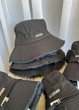 Панама jacquemus чорна | 100% бавовна | універсальний розмір
