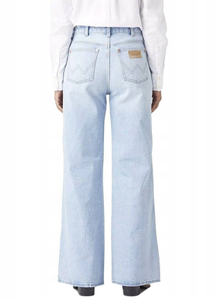 Джинси жіночі wrangler bonnie блакитні кльош w27, w28