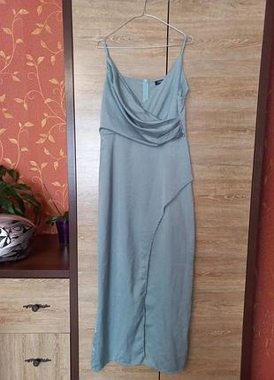 Нарядное мятное платье chicme