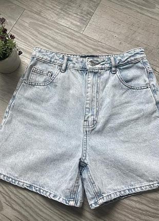 Блакитні джинсові шорти cropp моми mom розмір 34 xs