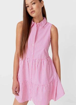 Новое платье из хлопка stradivarius