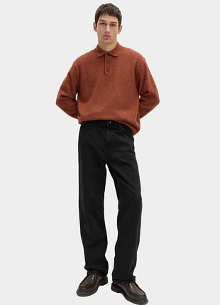 Мужские черные джинсы испанского масс-маркет бренда pull&bear