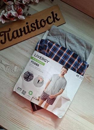 Чоловіча піжама домашній костюм футболка шорти livergy m