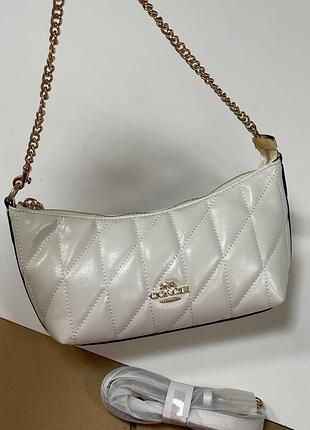 Сумка жіноча coach женская сумка шкіряна