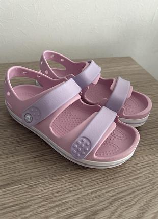 Босоніжки crocs рожеві
