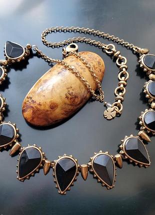 Lucky brand золотистого черное колье, Америка