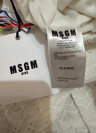 Шорты ажурные белые для девочки msgm новые 2