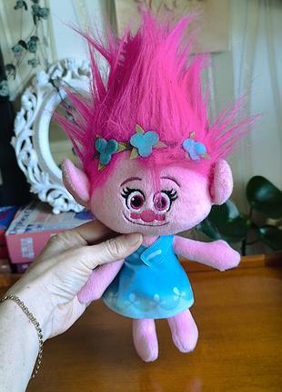 Оригинальная мягкая игрушка троль мачка расчка poppy hasbro dreamworks