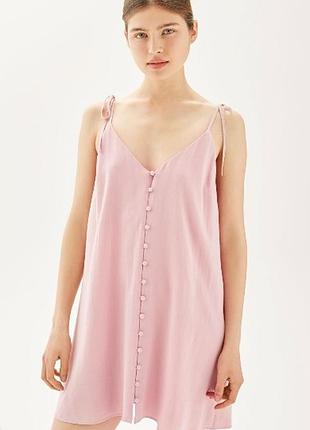Лляна сукня із льоном topshop