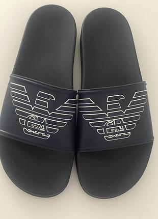 Emporio armani чоловічі шльопанці original, розмір 43
