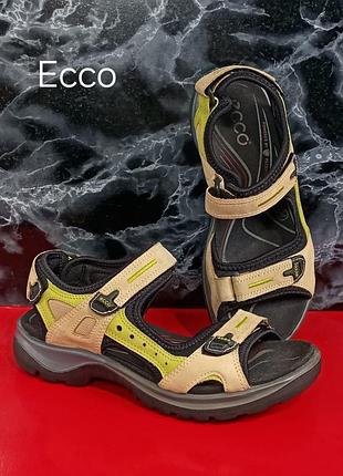 Кожаные сандалии ecco yucatán sandalia deportiva para mujer оригинал