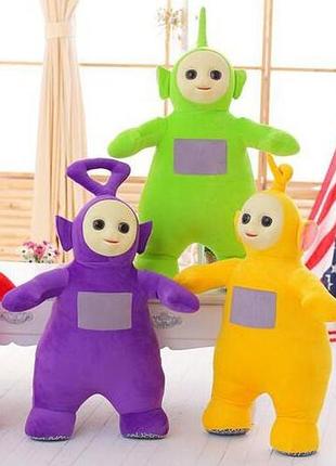 Набор мягких игрушек телепузики resteq. игрушки из мультфильма teletubbies 4 шт мягкая игрушка лонки-венки, дипси, куколь и по