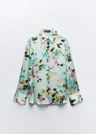 Вишукана сатинова сорочка zara,p. m