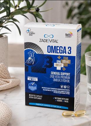 Z a d e.   v i t a l - - - o m e g a   3 - - - 45 капсул