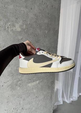 Nike air jordan 1 retro low og sp travis scott reverse mocha