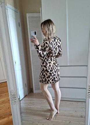 Летнее леопардовые платье 2