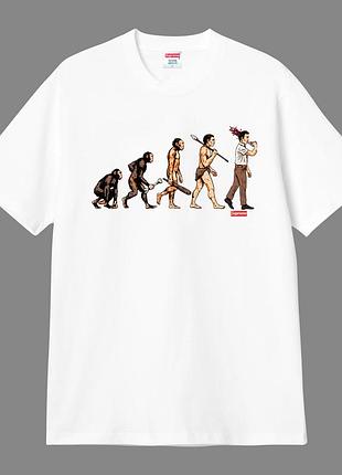 Футболка supreme білого кольору
