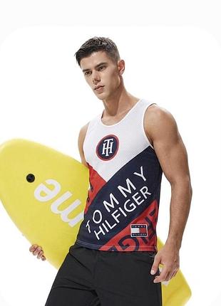 Стильна спортивна майка tommy hilfiger, розмір с/м