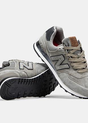 Мужские кроссовки new balance 574 beige brown 41-42-43-44-45-46