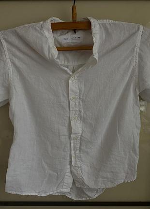 Лляна сорочка zara для хлопчика
