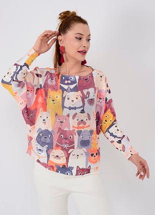Отличная кофта для любителей животных 🐶😺 итальялия