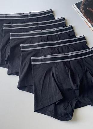 Знижки ⬇️ труси боксери підліткові primark s чоловічі/підліткові база чорні бавовняні