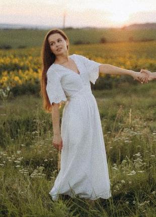 Сукня лляна міді зара