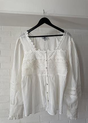 Блуза з мереживом hester and orhards розмір xl-xxl